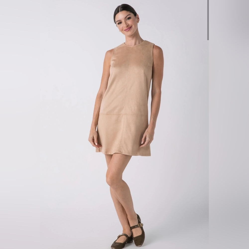 THML Faux Suede Sleeveless Dress NWT Size S